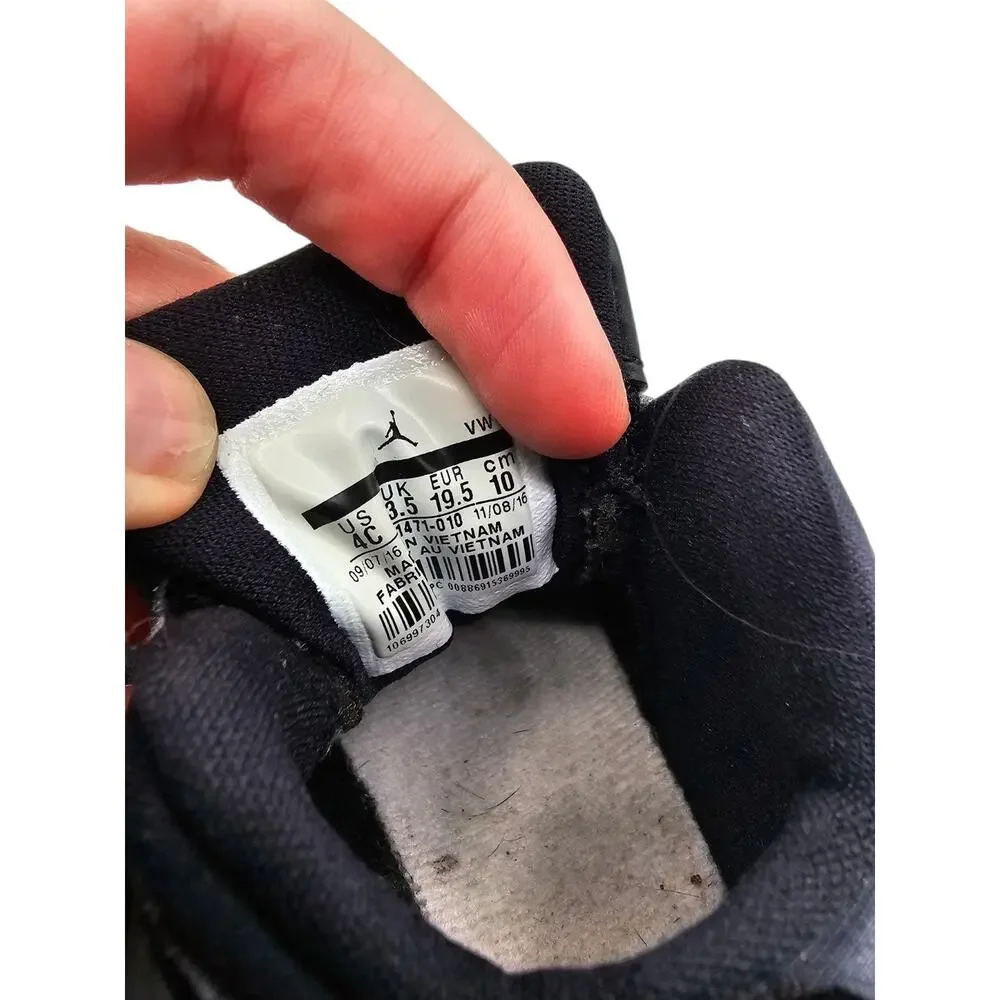 Jordan Formula 23 BT toddler baby shoes Sz 4C Solid Black